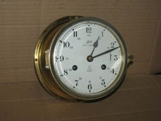 Vintage Schatz Royal Mariner Ship`s Clock For Parts/repair