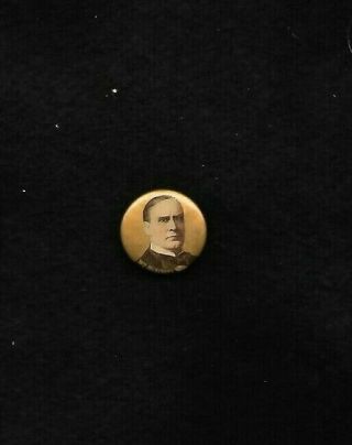 William Mckinley 7/8 Inch Gold 1896 Whitehead Hoag Stars And Stripes