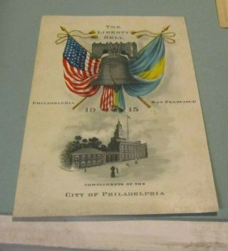 1915 The Liberty Bell Visits San Francisco Pan Pacific Exposition Souvenir Card