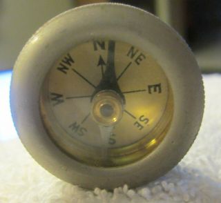 Vintage Antique Marble Arms & Mfg Co Pin - On Compass,  Marbles,  White Face