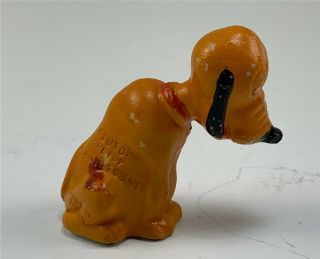 Vintage Walt Disney Pluto The Pup Bisque Figurine