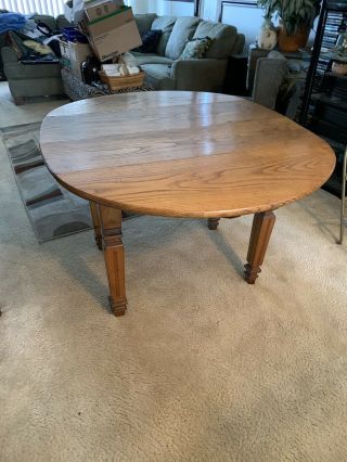 Vintage Oval Oak Dinning Table
