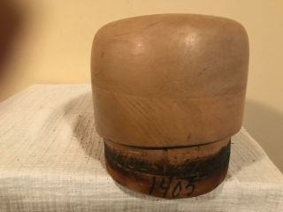 Unique Oval Crown /millinery Wood Block Hat Making /form/mold/brim