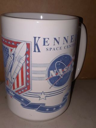 Vtg Kennedy Space Center Nasa Apollo Coffee Mug Space Shuttle Outer Space