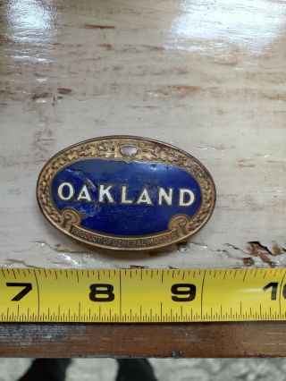 Oakland Radiator Badge Emblem Vintage Antique