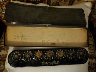 The Lightning Calculator By The Calculator Coroporation VINTAGE1920 ' s 2