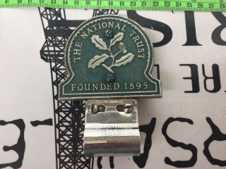 The National Trust Founded 1895 Car Badge With Desmo Holder