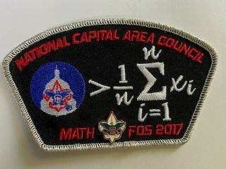 2017 National Capital Area Council Fos Csp Ncac Silver Boarder With Pin