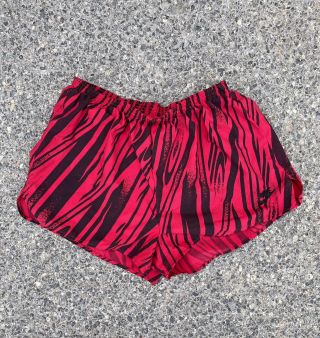 Vintage Nike Zebra All Over Print Shorts Size Xl Animal Print Swim Trunks (?)