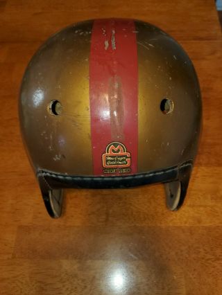 Vintage Macgregor Goldsmith Football Helmet 7 Red & Gold