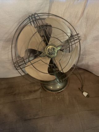 Vintage 12” Electric Oscillating Fan.