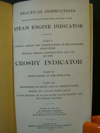 Antique - Steam Engine Indicator - 1917