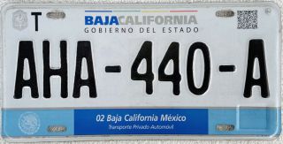 Baja California Norte Mexico License Plate Expired Graphic Background Tijuana