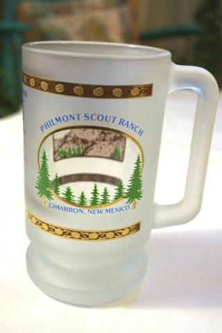Philmont Scout Ranch Bsa Frosted Mug W Hymn Boy Scouts Of America Decor