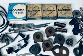 Vintage Monroe Calculator/ Adding Machine Ribbons Cranks & Parts 2