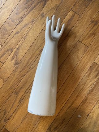 Medium 22 " Tall Left Hand Glove Mold 1980 General Porcelain Trenton Nj