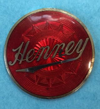 Henny Motor Car Co.  Radiator Emblem / Badge - Freeport,  Illinois