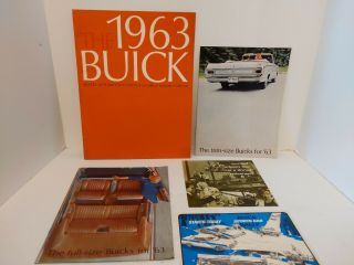 1963 Buick Sales Brochures Flyers Electra 225 Wildcat Estate Wagon Lesabre