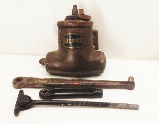 Vtg Antique Cast Iron Factory Pot Belly Door Closer Russwin 26b 1906