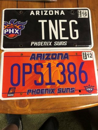 Phoenix Suns License Plates - Arizona Dmv - Graphic - Specialty - Nba