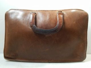 Vintage Coach Brown Leather Briefcase Style Bag - Km