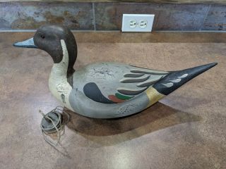 Ducks Unlimited Special Edition 1996 - 97 Wooden Pintail Duck Decoy - Don Profota