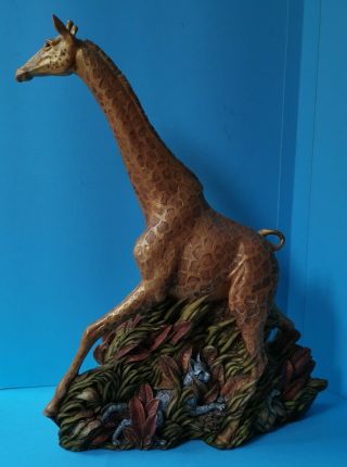 Twiga - Giraffe From The Earth Resin Sculpture By Ann Richmond,  Limited Edition.