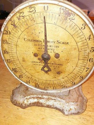 Columbia Family Scale 1907 Landers Frary & Clark 24 Lb