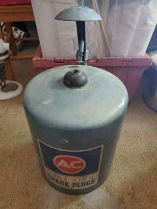 Vintage Ac Delco Spark Plug Cleaner Fire Ring Advertising Rat Rod Shop Garage