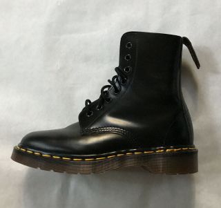 Doc Martens 8 Eye Black Boots Uk Size 4 Made In England Rare Vintage Dr.  1460
