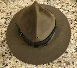Vintage Official Scoutmaster Stetson Boy Scout Bsa Hat