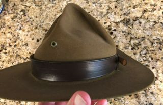 Vintage Official Scoutmaster Stetson Boy Scout BSA Hat 3