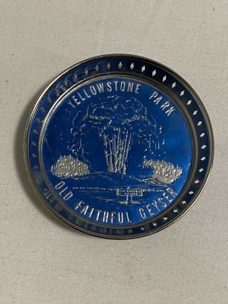 Vtg Old Faithful Geyser Yellowstone Park Souvenir Trinket Jewelry Dish Ashtray