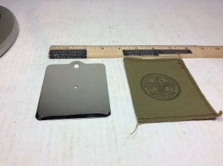 Vtg Be Prepared Boy Scouts Of America Bsa Official Signal Mirror And Green Pouch