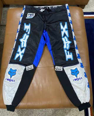 Vintage Fox Image Moto - X Motocross Race Pants Knees Made With Kevlar Size 36