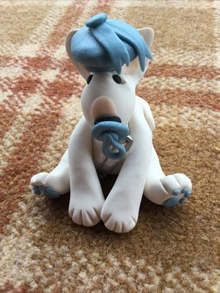 English Bull Terrier,  Bully,  Staffy Cute Baby Boy Nursery Ornament Gift Fun