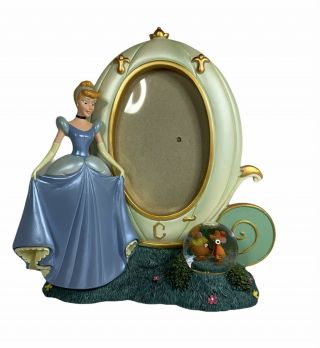 Cinderella Wedding Disney Princess Snow Globe Photo Frame Out Of Box