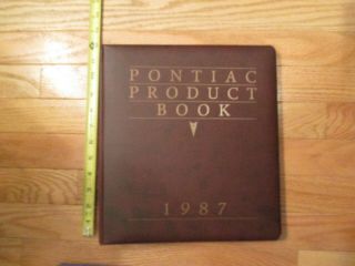 1987 Pontiac Car Products Auto Buyers Guide Dealership Dealer Sales Book 37