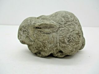 Small Vintage Stone Rabbit Baby Bunny