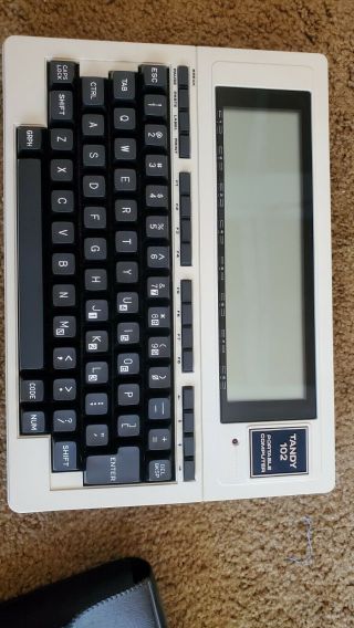 Vintage Tandy 102 Portable Computer W Dust Cover. ,  In