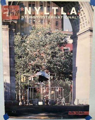 Stussy International Skateboarding Skate Poster Keith Hufnagel Huf Rare Vintage