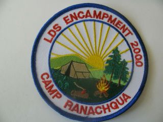 Bsa Boy Scouts Bethel Ny Camp Ranachqua 2000 Obsolete Patch Sew On 4” Rare