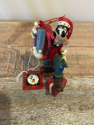 Vintage Goofy Carring Presents Disney Ornament Christmas Midwest Mickey & Co.