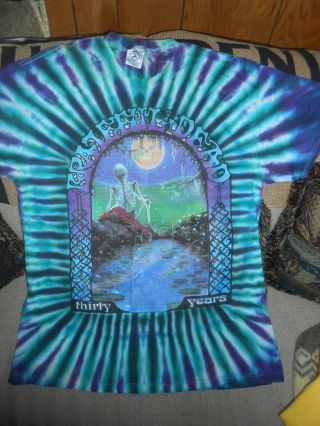 Vintage Grateful Dead 30 Years Tie Dye Tee T - Shirt 1995 Size L Ex.  Cond
