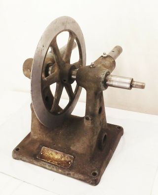Vtg Antique Iron Rickert - Shafer Horizontal Tapper Drill Metalwork Machine Part