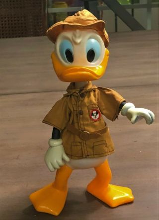 Vintage 3026 Safari Donald Duck Figure Walt Disney Productions Figure 9 " Rare