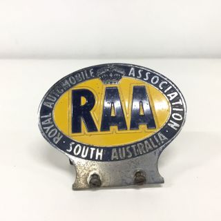Vintage Raa Royal Automobile Association Car Bumper/grille Mount Badge 563