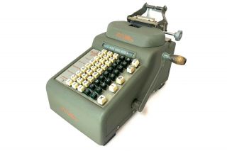 Rc Allen No.  56s Adding Machine Antique Vtg Mechanical Calculator Hand Crank