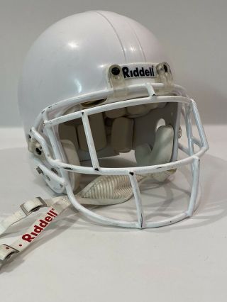 Vintage Riddell Vsr4 Football Helmet Molded White Game Size Large