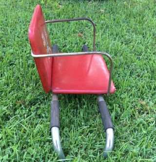 Vintage Tom Thumb Barber Chair Booster Seat Red Vinyl 3